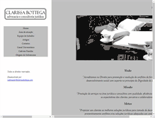 Tablet Screenshot of clarissabottega.com